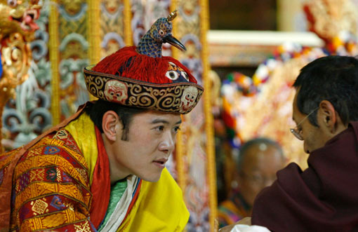 Bhutan's King Jigme Khesar Namgyel Wangchuck during his coronation