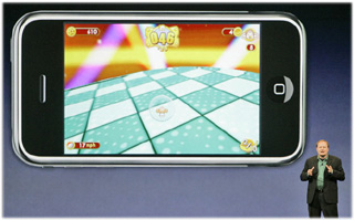 Ethan Einhorn of Sega introduces new video game capability for Apple iPhone