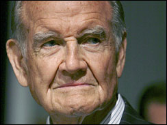 former Democratic presidential candidate George McGovern