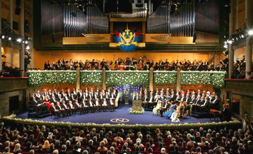 In the Swedish capital of Stockholm, December 10 means Nobel Day. For the prizewinners this is the high point of a week of speeches, conferences and receptions. Years of hard work are rewarded with a medal from the Swedish king, followed by a gala banquet.