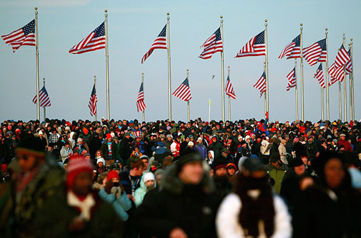 En Masse: people gather on the National Mall for the Inauguration of Barack Obama