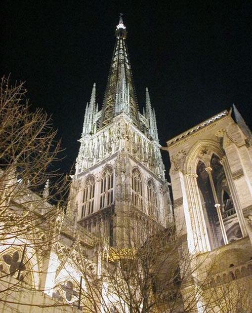 Rouen Cathedral, France (495 ft - 151 m)