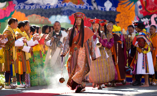 royal procession for his Majesty Jigme Khesar Namgyel Wangchuck