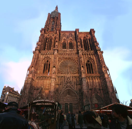 Strasbourg Cathedral, France (472 ft - 142 m)