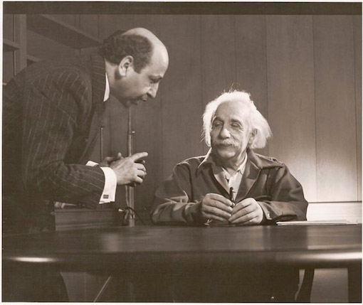 with Albert Einstein, Princeton, 1948