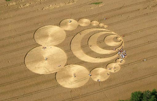 a crop circle in Switzerland