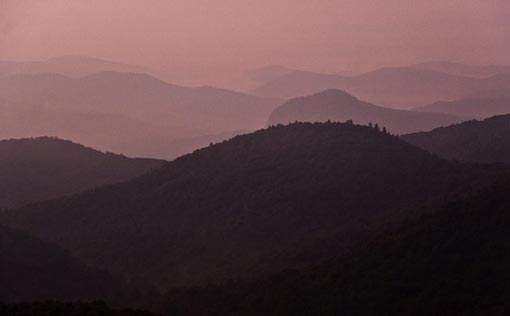 Fifth place: Sunrise from Tennent mountain summit in the Shining Rock wilderness, North Carolina. Photograph: mherring/The Wilderness Society